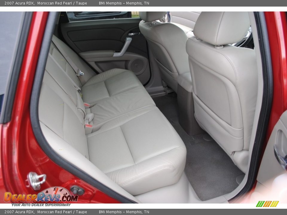 2007 Acura RDX Moroccan Red Pearl / Taupe Photo #23