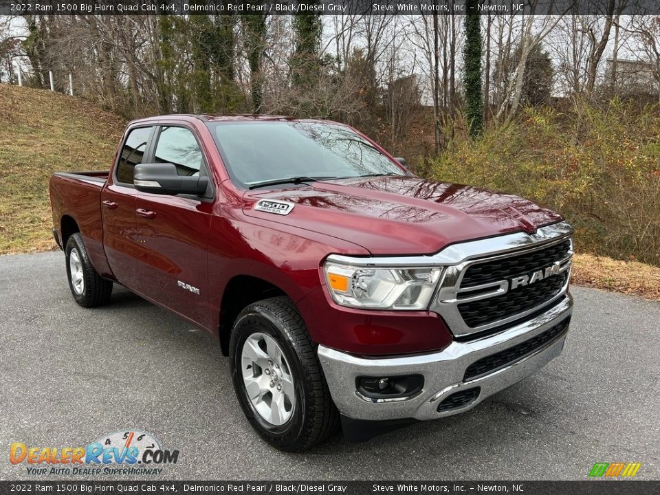 Front 3/4 View of 2022 Ram 1500 Big Horn Quad Cab 4x4 Photo #4