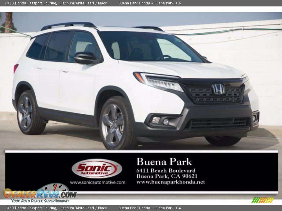 2020 Honda Passport Touring Platinum White Pearl / Black Photo #1