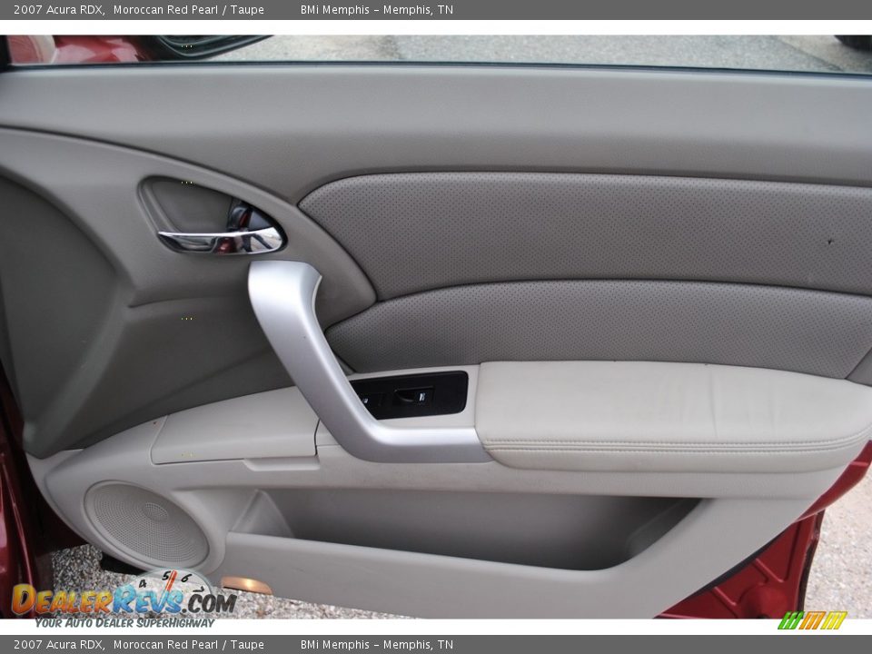 2007 Acura RDX Moroccan Red Pearl / Taupe Photo #24