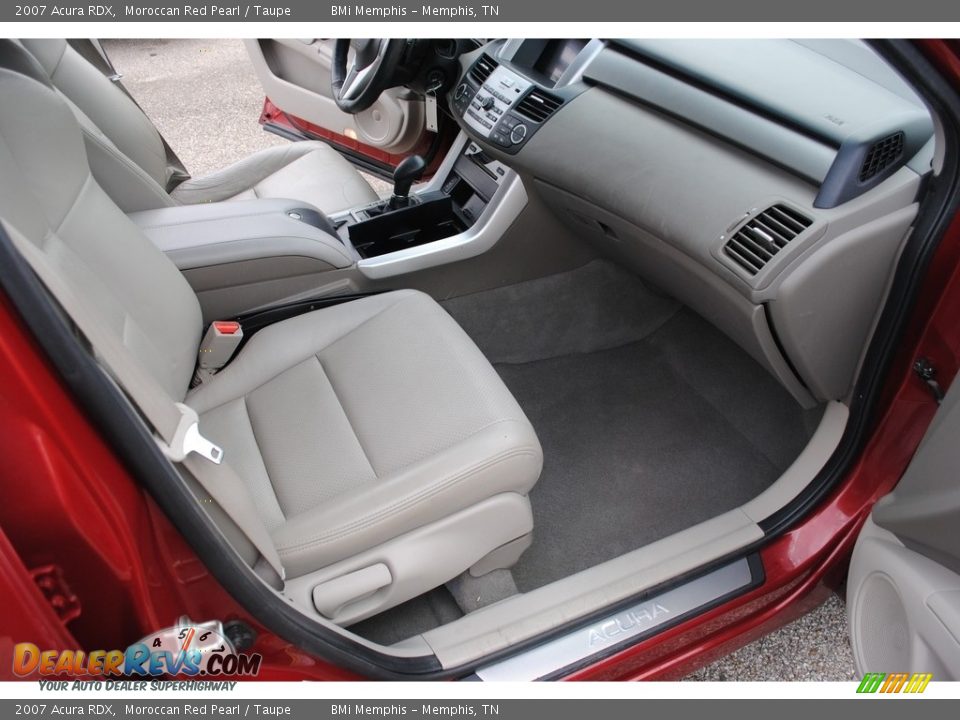 2007 Acura RDX Moroccan Red Pearl / Taupe Photo #25