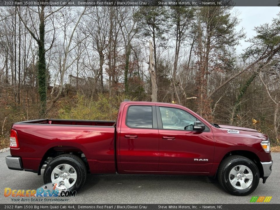 Delmonico Red Pearl 2022 Ram 1500 Big Horn Quad Cab 4x4 Photo #5