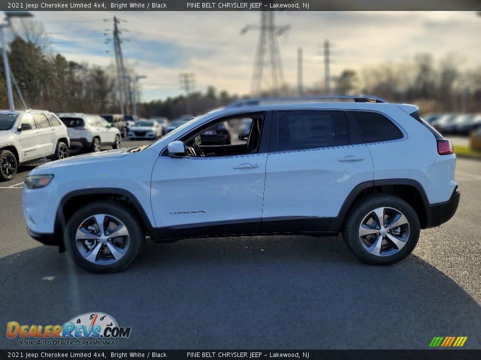 2021 Jeep Cherokee Limited 4x4 Bright White / Black Photo #7