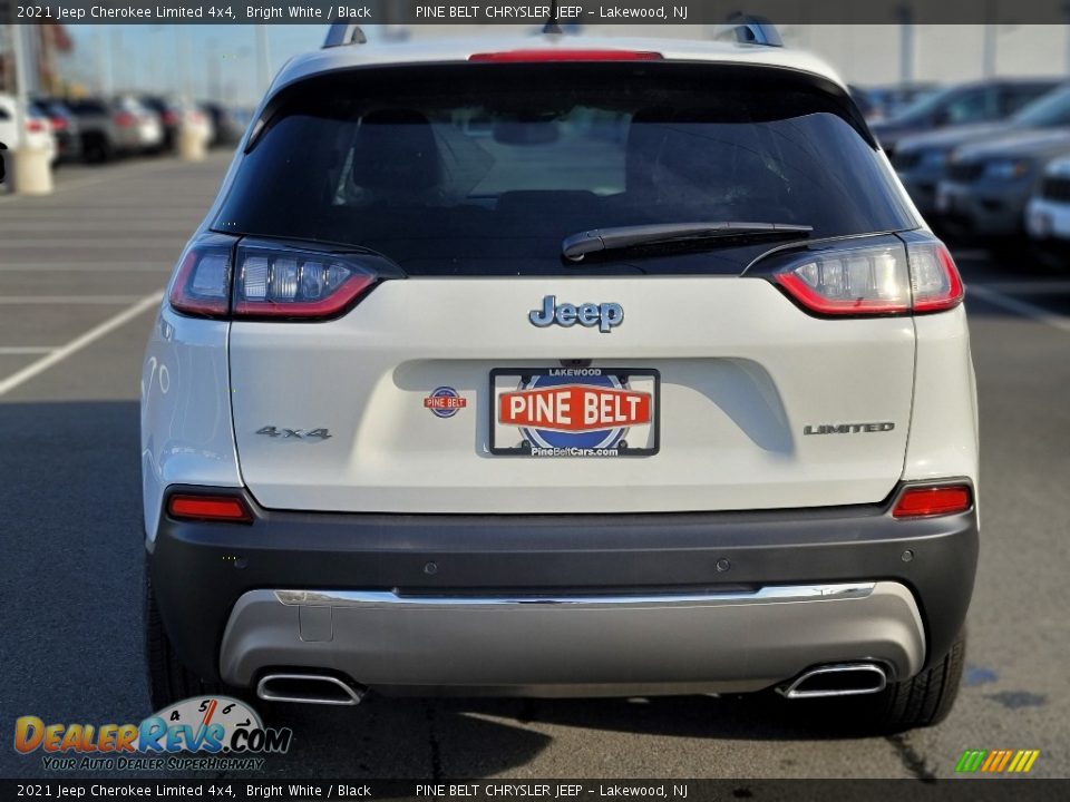 2021 Jeep Cherokee Limited 4x4 Bright White / Black Photo #9