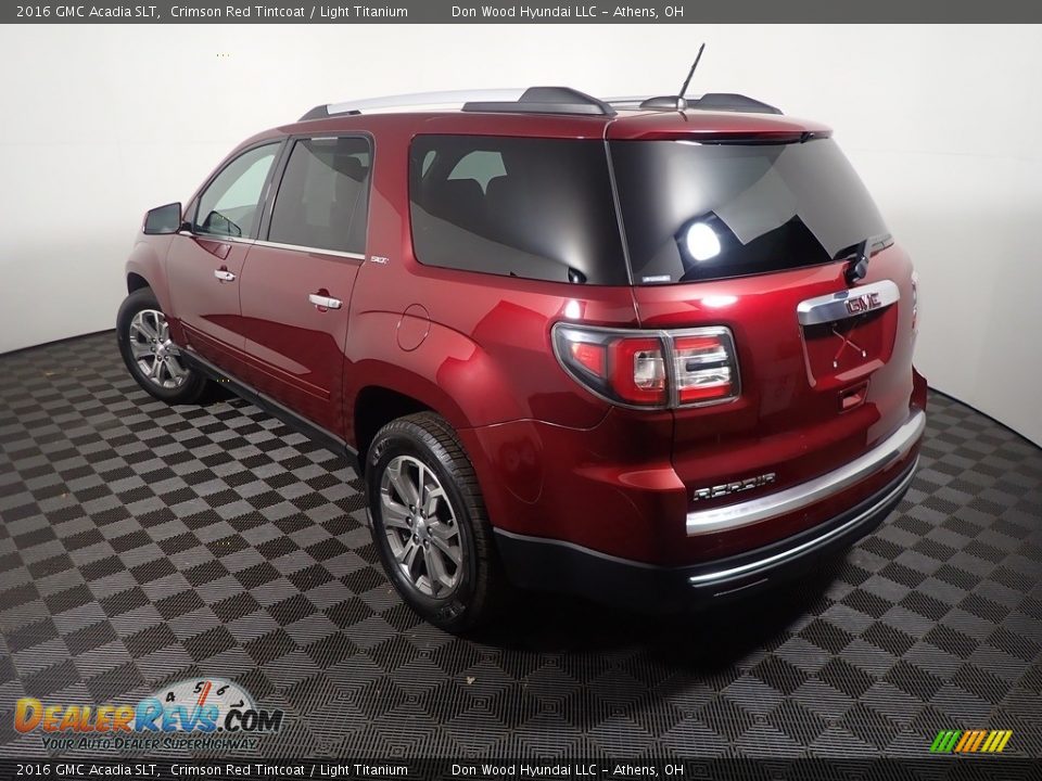 2016 GMC Acadia SLT Crimson Red Tintcoat / Light Titanium Photo #13
