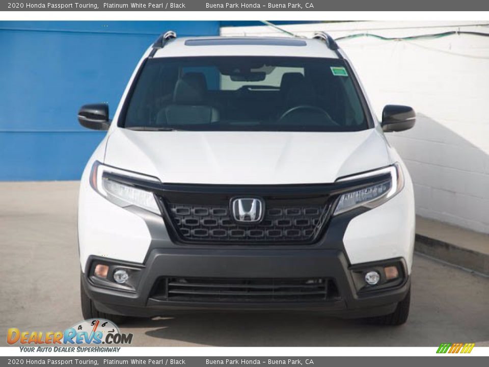 2020 Honda Passport Touring Platinum White Pearl / Black Photo #7