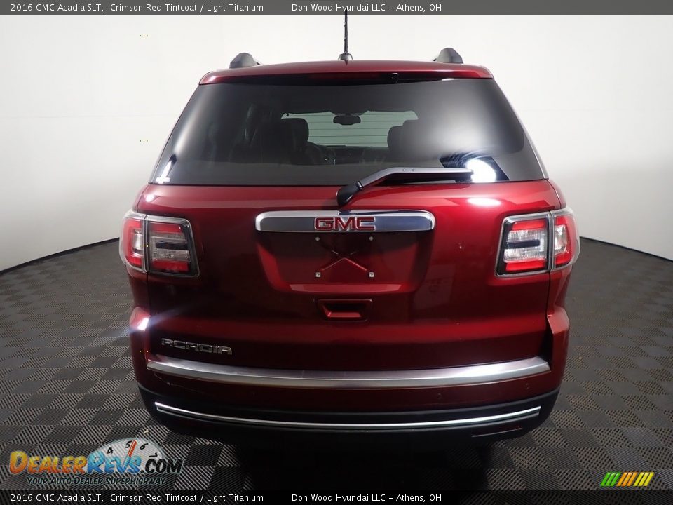 2016 GMC Acadia SLT Crimson Red Tintcoat / Light Titanium Photo #14