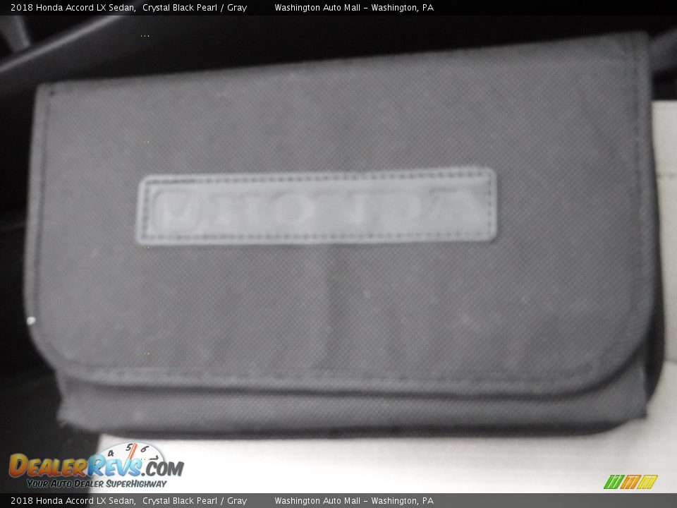 2018 Honda Accord LX Sedan Crystal Black Pearl / Gray Photo #25