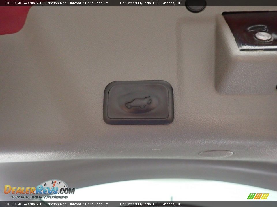 2016 GMC Acadia SLT Crimson Red Tintcoat / Light Titanium Photo #16