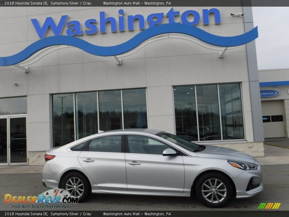 2018 Hyundai Sonata SE Symphony Silver / Gray Photo #2