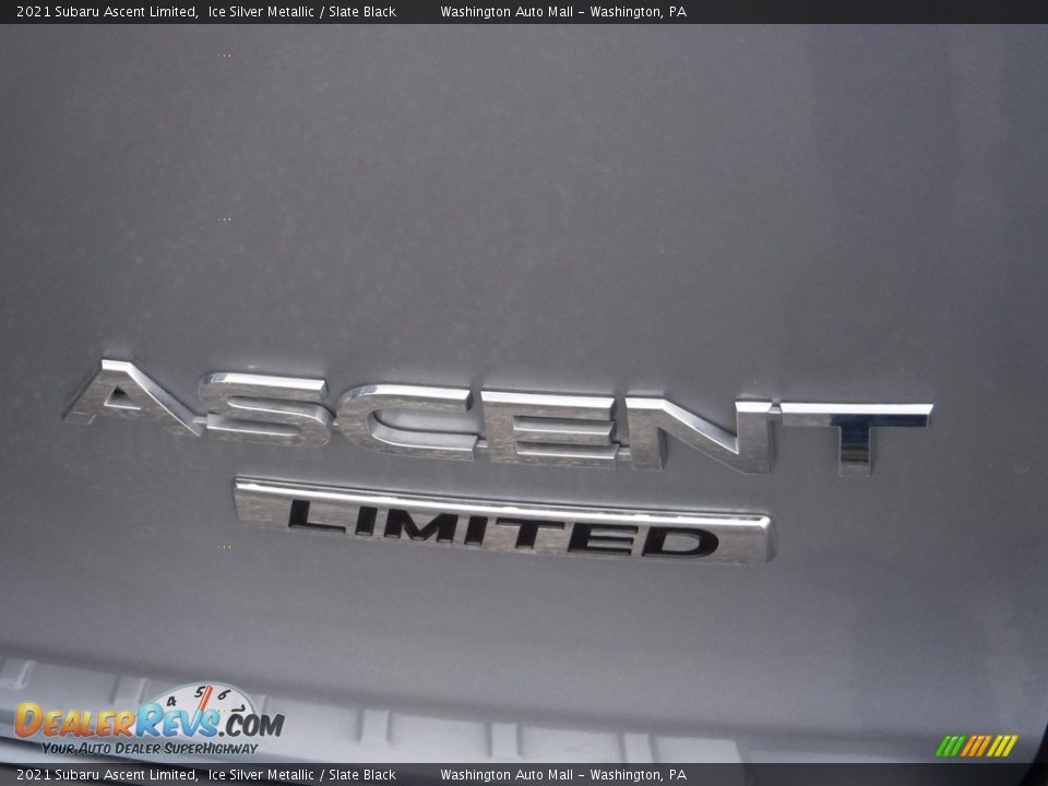 2021 Subaru Ascent Limited Ice Silver Metallic / Slate Black Photo #11