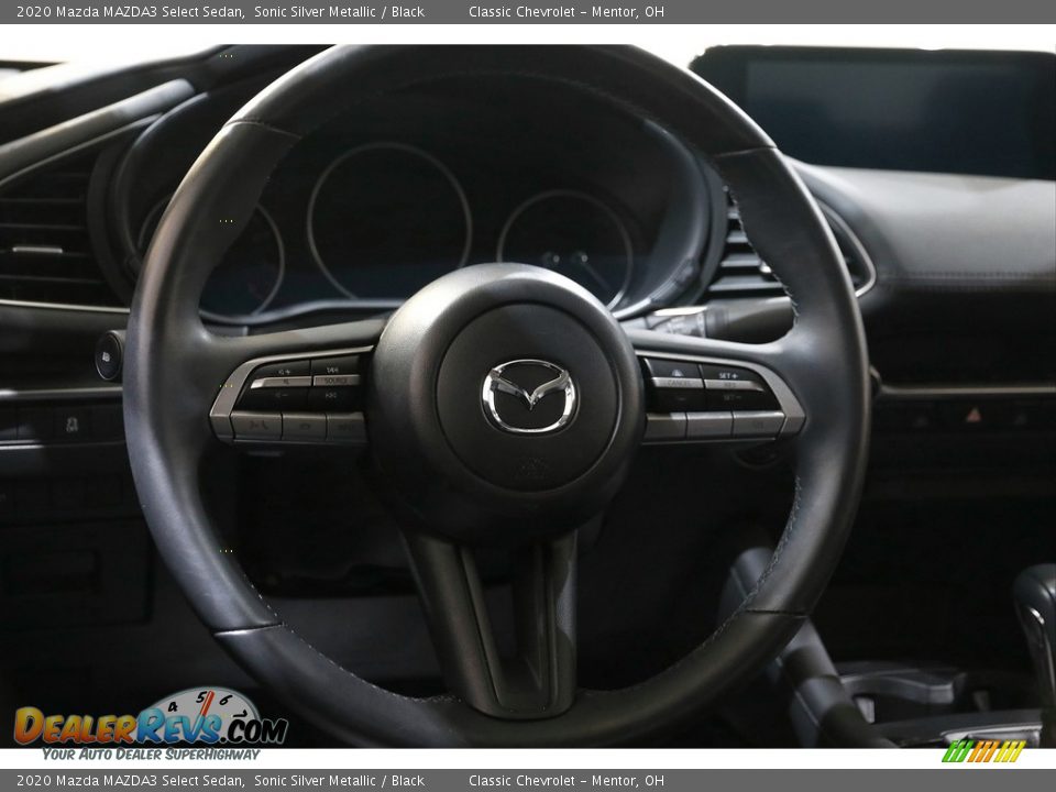 2020 Mazda MAZDA3 Select Sedan Sonic Silver Metallic / Black Photo #7