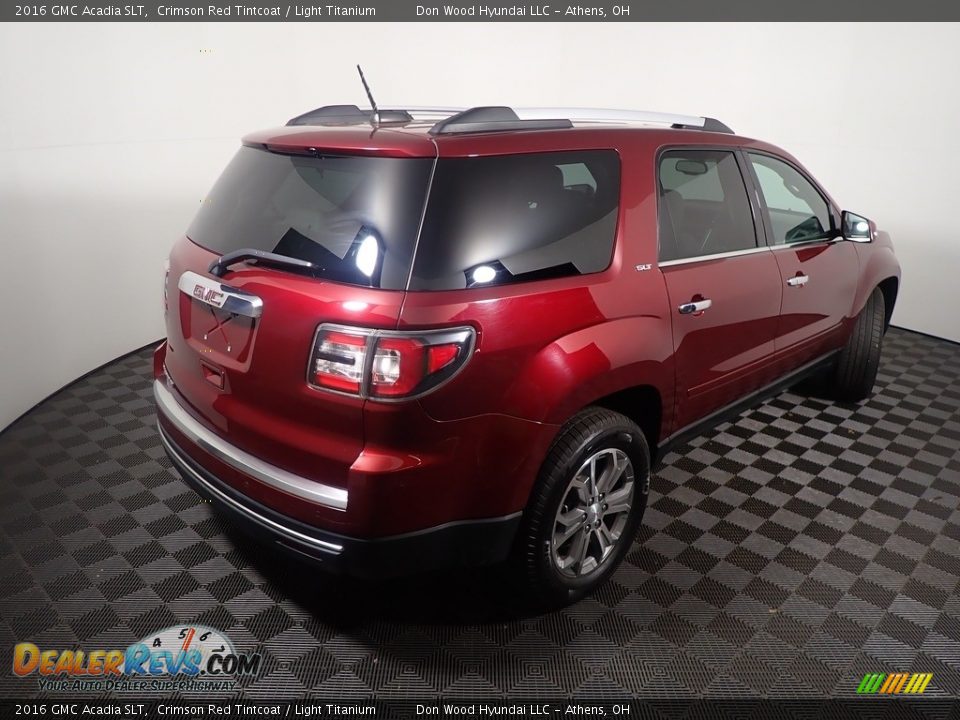 2016 GMC Acadia SLT Crimson Red Tintcoat / Light Titanium Photo #19