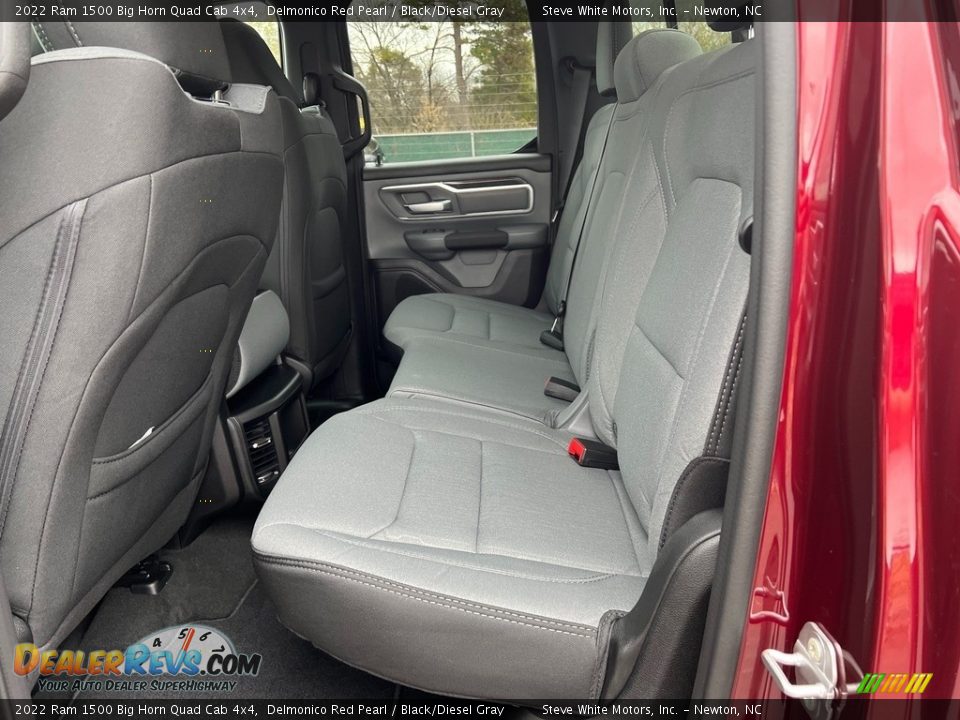 Rear Seat of 2022 Ram 1500 Big Horn Quad Cab 4x4 Photo #14