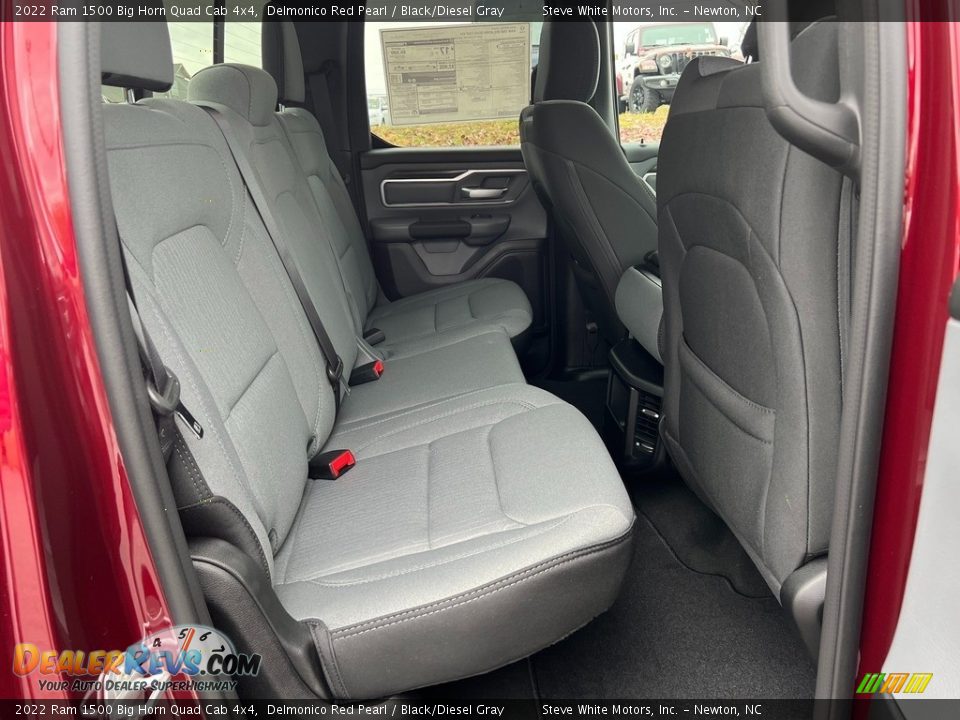 Rear Seat of 2022 Ram 1500 Big Horn Quad Cab 4x4 Photo #16