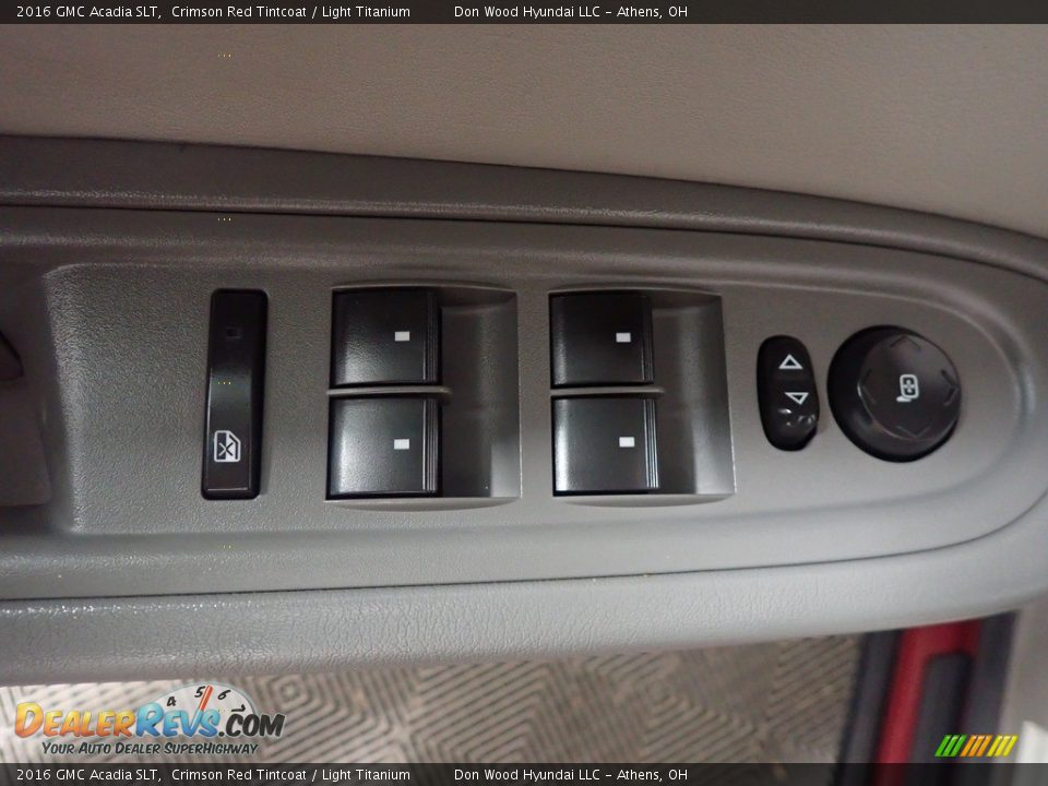 2016 GMC Acadia SLT Crimson Red Tintcoat / Light Titanium Photo #23