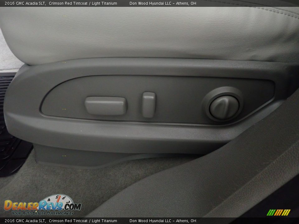 2016 GMC Acadia SLT Crimson Red Tintcoat / Light Titanium Photo #25