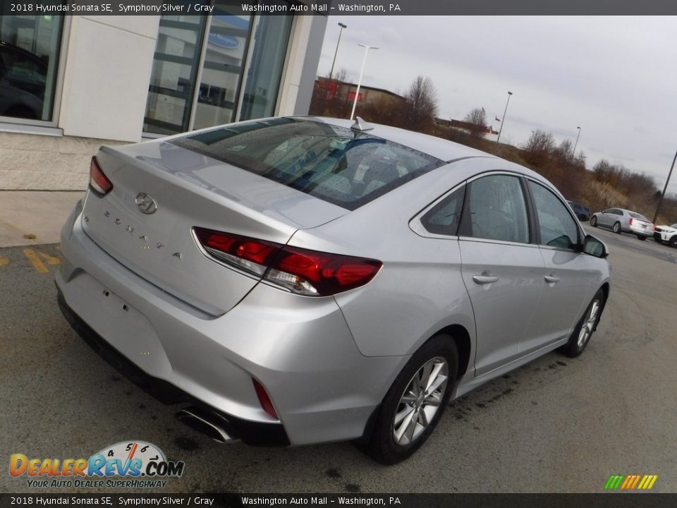 2018 Hyundai Sonata SE Symphony Silver / Gray Photo #9