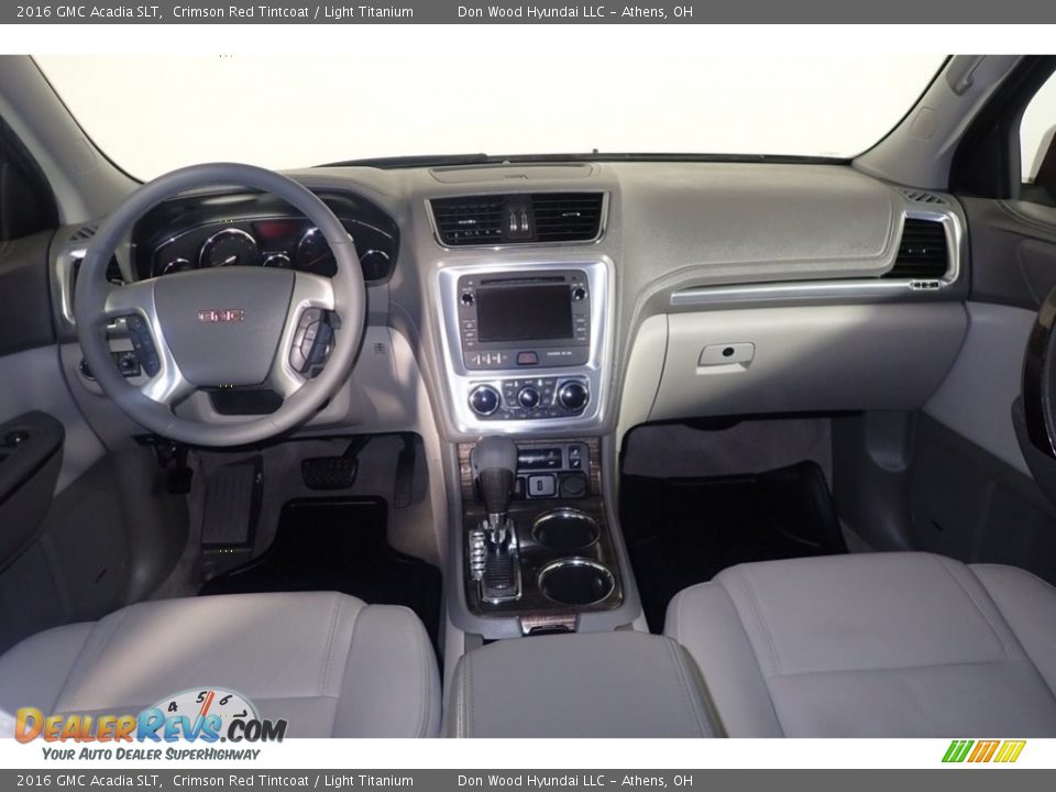 2016 GMC Acadia SLT Crimson Red Tintcoat / Light Titanium Photo #26