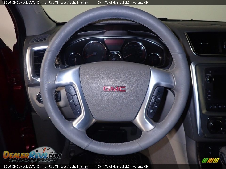 2016 GMC Acadia SLT Crimson Red Tintcoat / Light Titanium Photo #29