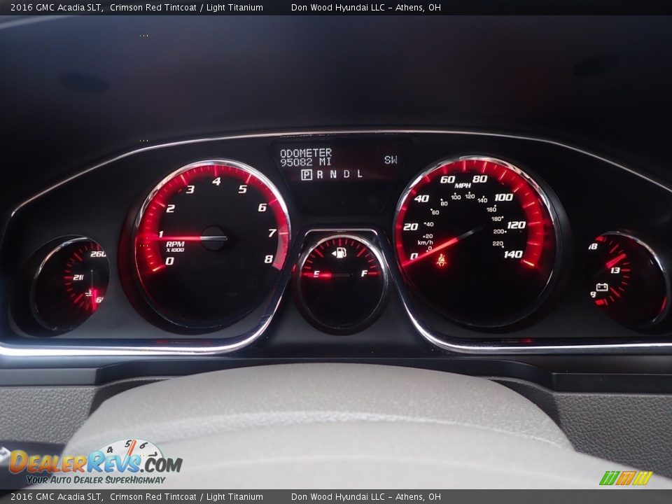 2016 GMC Acadia SLT Crimson Red Tintcoat / Light Titanium Photo #30