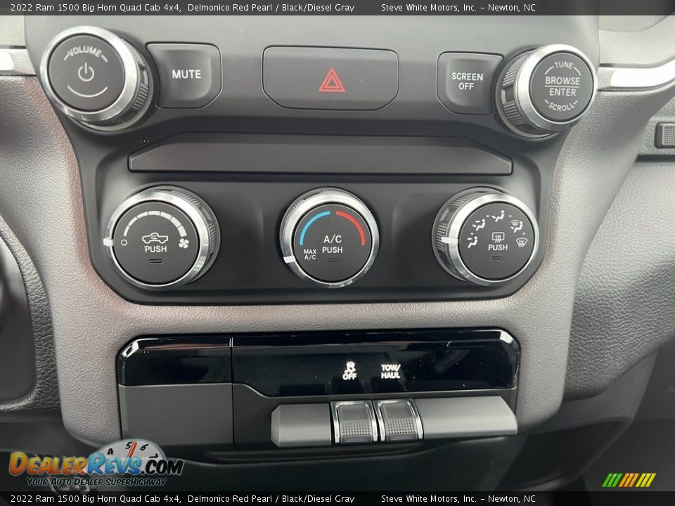 2022 Ram 1500 Big Horn Quad Cab 4x4 Delmonico Red Pearl / Black/Diesel Gray Photo #25
