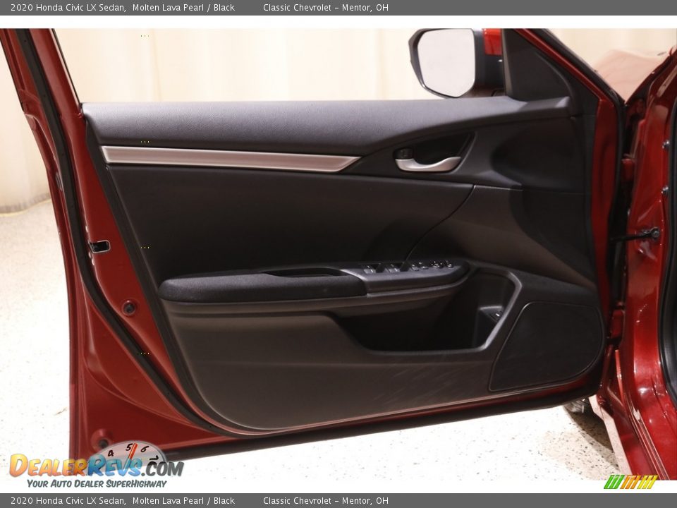 2020 Honda Civic LX Sedan Molten Lava Pearl / Black Photo #4