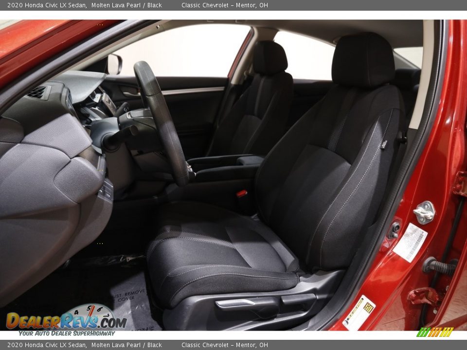 2020 Honda Civic LX Sedan Molten Lava Pearl / Black Photo #5