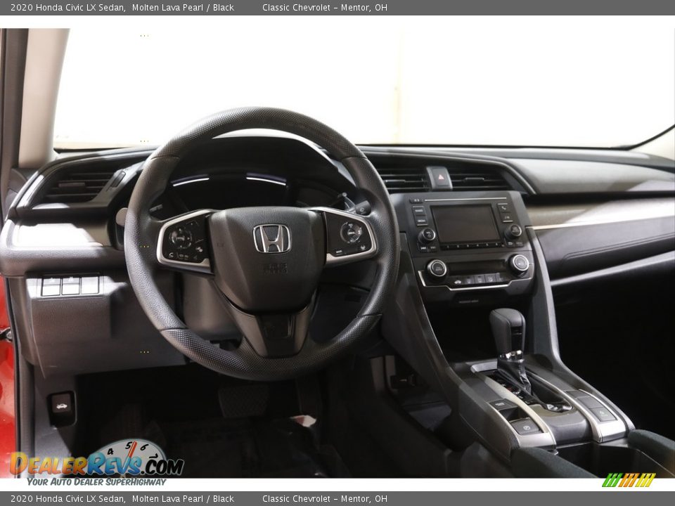 2020 Honda Civic LX Sedan Molten Lava Pearl / Black Photo #6