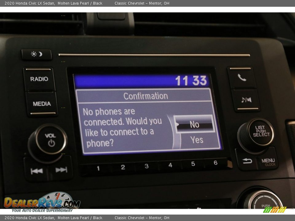 2020 Honda Civic LX Sedan Molten Lava Pearl / Black Photo #10