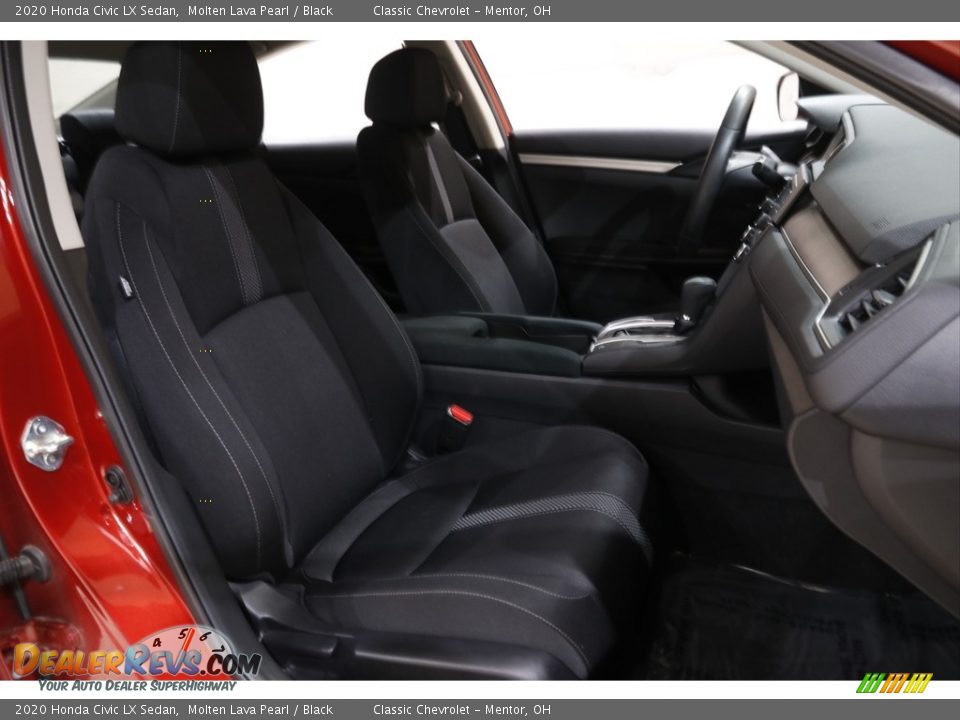 2020 Honda Civic LX Sedan Molten Lava Pearl / Black Photo #12