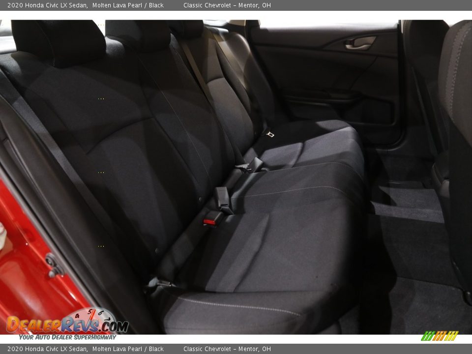 2020 Honda Civic LX Sedan Molten Lava Pearl / Black Photo #13