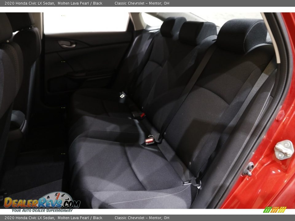 2020 Honda Civic LX Sedan Molten Lava Pearl / Black Photo #14