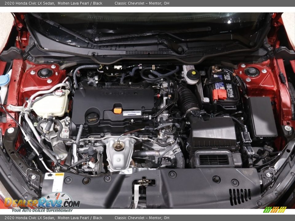 2020 Honda Civic LX Sedan Molten Lava Pearl / Black Photo #16
