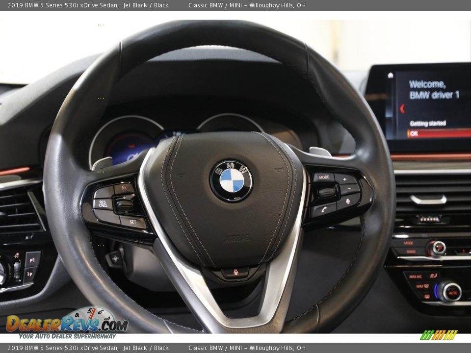 2019 BMW 5 Series 530i xDrive Sedan Steering Wheel Photo #7