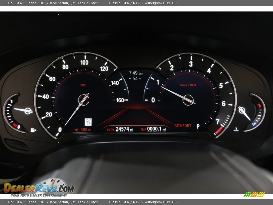 2019 BMW 5 Series 530i xDrive Sedan Gauges Photo #8