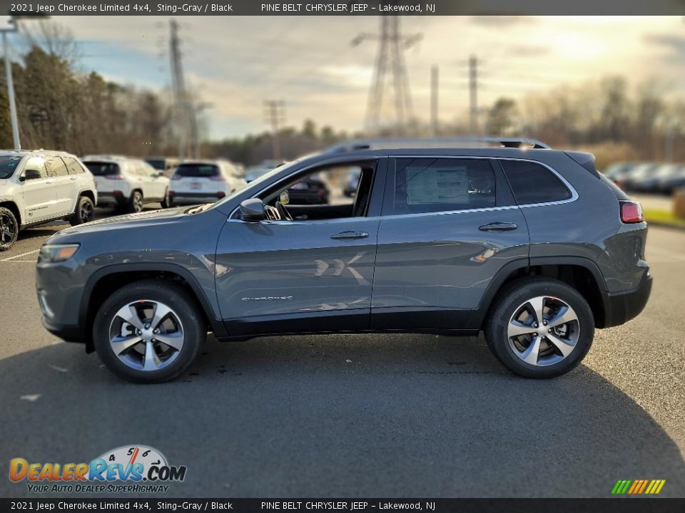 2021 Jeep Cherokee Limited 4x4 Sting-Gray / Black Photo #7