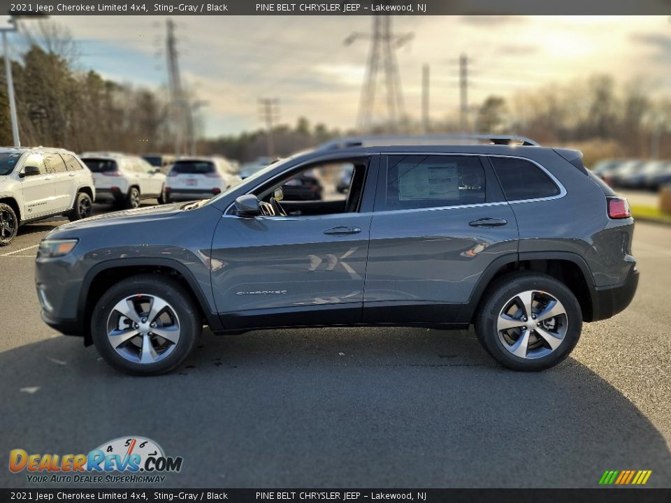 2021 Jeep Cherokee Limited 4x4 Sting-Gray / Black Photo #7