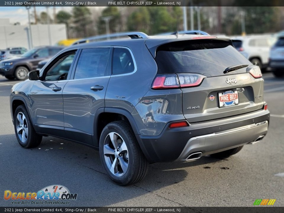 2021 Jeep Cherokee Limited 4x4 Sting-Gray / Black Photo #8