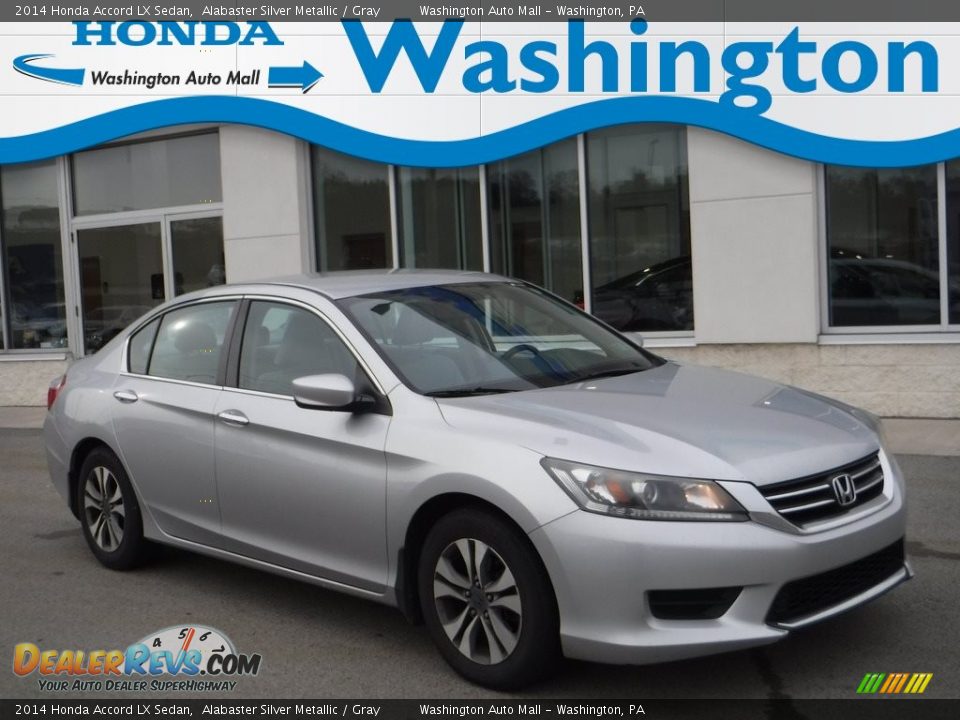 2014 Honda Accord LX Sedan Alabaster Silver Metallic / Gray Photo #1