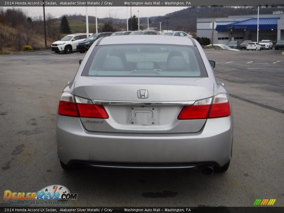 2014 Honda Accord LX Sedan Alabaster Silver Metallic / Gray Photo #7