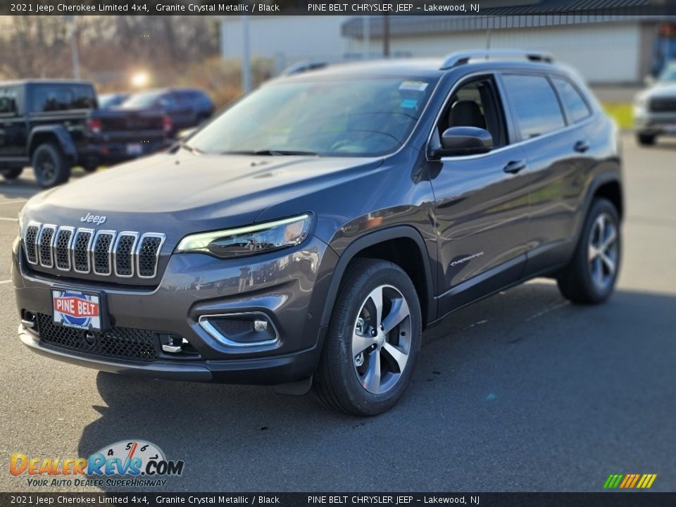 2021 Jeep Cherokee Limited 4x4 Granite Crystal Metallic / Black Photo #1