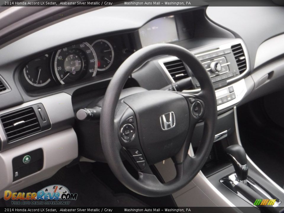 2014 Honda Accord LX Sedan Alabaster Silver Metallic / Gray Photo #9