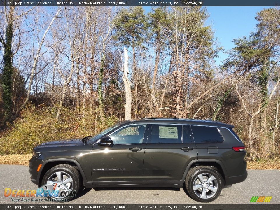 2021 Jeep Grand Cherokee L Limited 4x4 Rocky Mountain Pearl / Black Photo #1