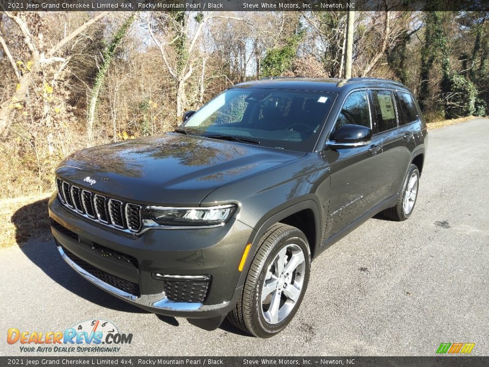 2021 Jeep Grand Cherokee L Limited 4x4 Rocky Mountain Pearl / Black Photo #2