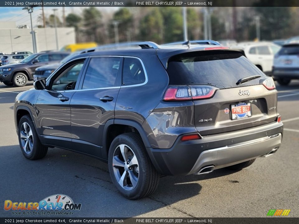 2021 Jeep Cherokee Limited 4x4 Granite Crystal Metallic / Black Photo #8