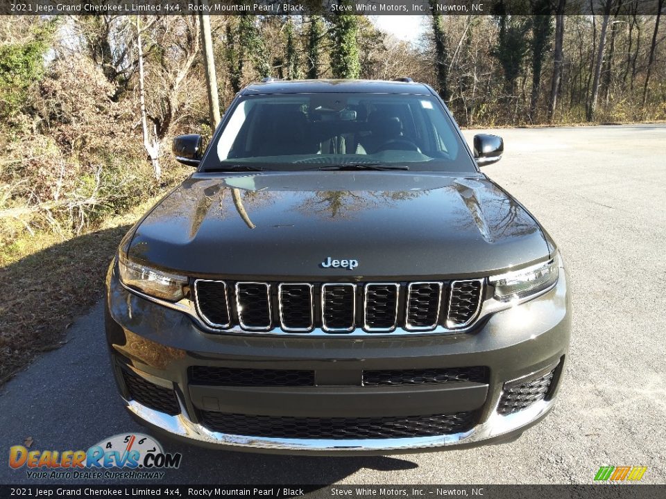 2021 Jeep Grand Cherokee L Limited 4x4 Rocky Mountain Pearl / Black Photo #3