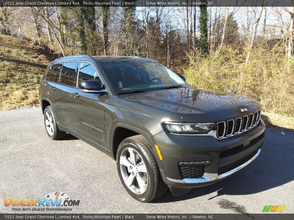 2021 Jeep Grand Cherokee L Limited 4x4 Rocky Mountain Pearl / Black Photo #4