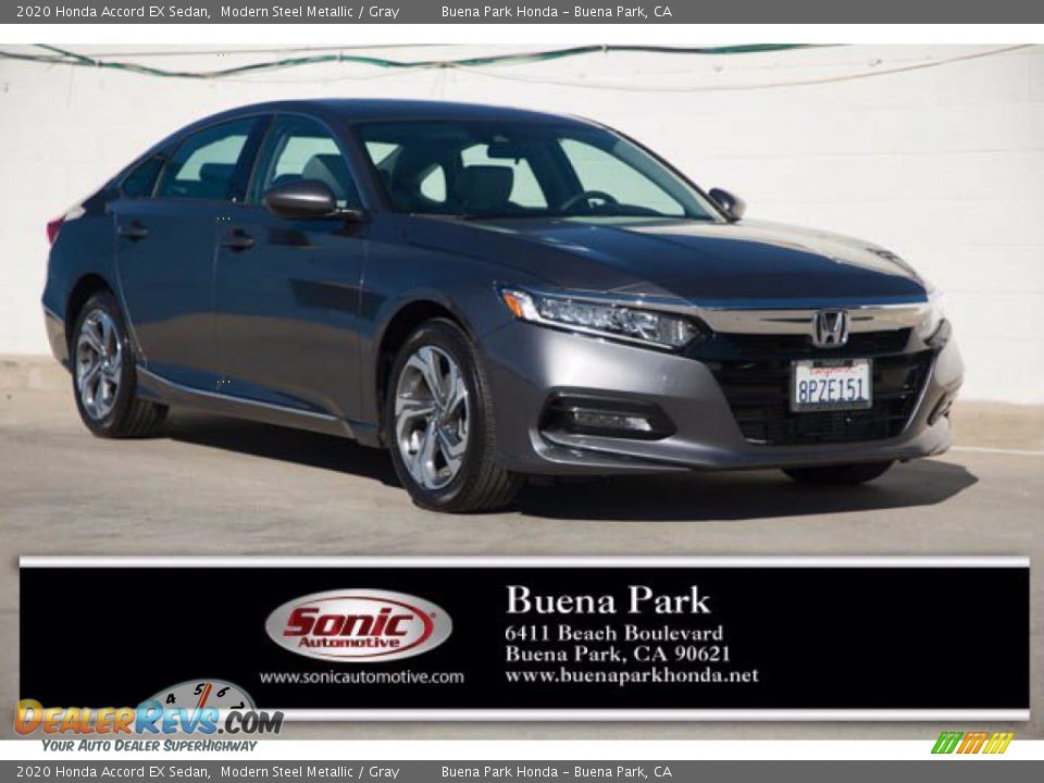 2020 Honda Accord EX Sedan Modern Steel Metallic / Gray Photo #1