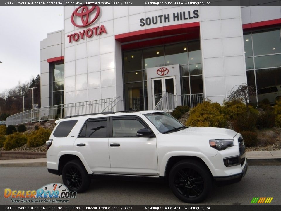 2019 Toyota 4Runner Nightshade Edition 4x4 Blizzard White Pearl / Black Photo #2